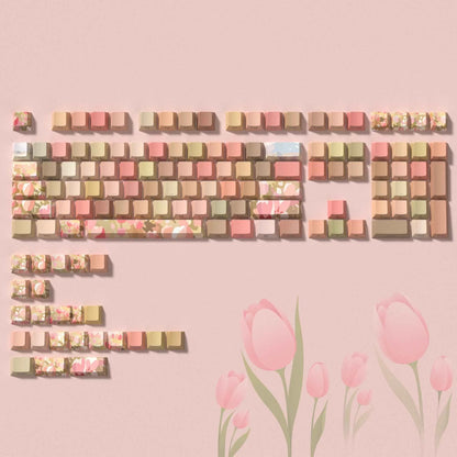 129 Keys Makima Anime Keycaps Cartoon PBT Keycap Cherry Keycaps Key Cap Dye-sub Mechanical Keyboard Caps for 64/68/71/84/108