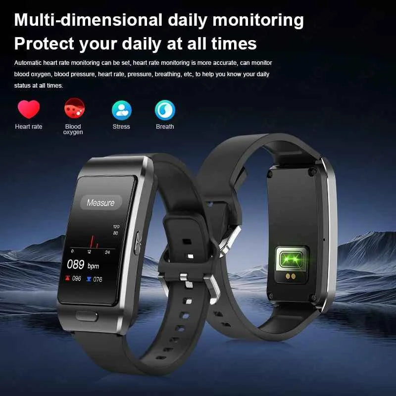 LIGE 2 In 1 TWS Headset Smart Watch 1.57" Men Women GPS Sports Fitness ECG Heart Rate Watches Bluetooth Call Music Smartwatch