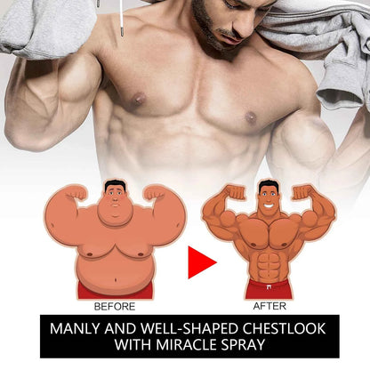 Gynecomastia Removal Spray Anti Cellulite Strengthen Chest Abdominal Muscles Shaping Essential Oil Male Breast Fat Reduction Oil