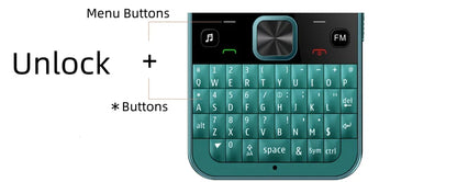 SERVO 4 SIM Card 4 Standby QWERTY Keyboard Mobile Phone Speed Dial Blacklist FM Radio Flashlight 2G GSM Cellular Cellphone TypeC