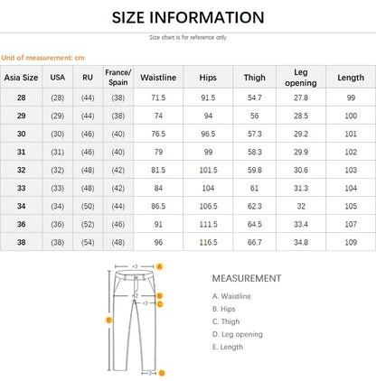 2025 New Ripped Jeans Men Slim-fit Denim Pants Cotton Korean Style Fashion Elasticity Versatile Blue Black Men's Clothing
