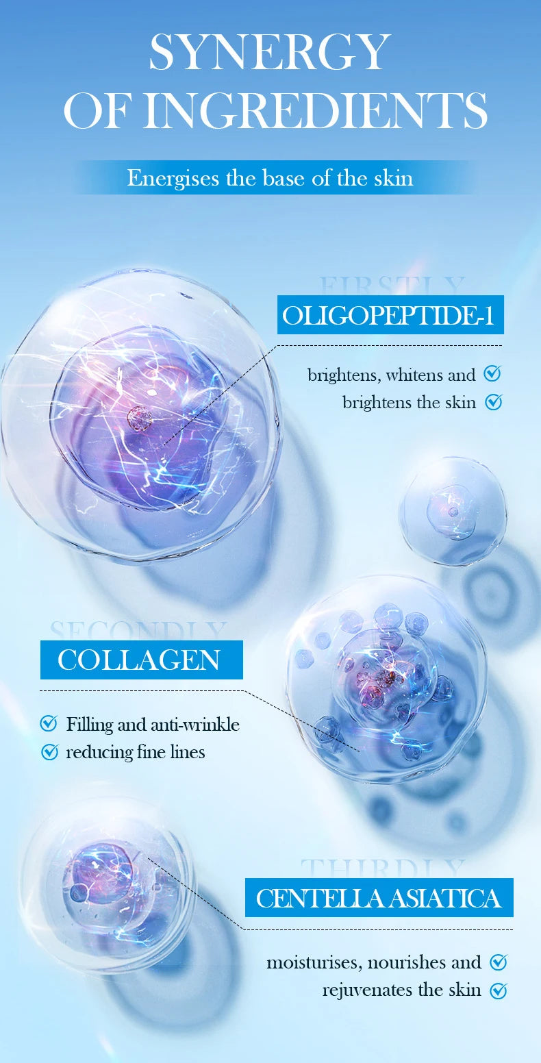 Hyaluronic Acid Face Cream Deeply Moisturizing Nourish Rejuvenates Skin Care Brighten Tender Hydrating Facial Collagen Cream - AMULET RING STORE