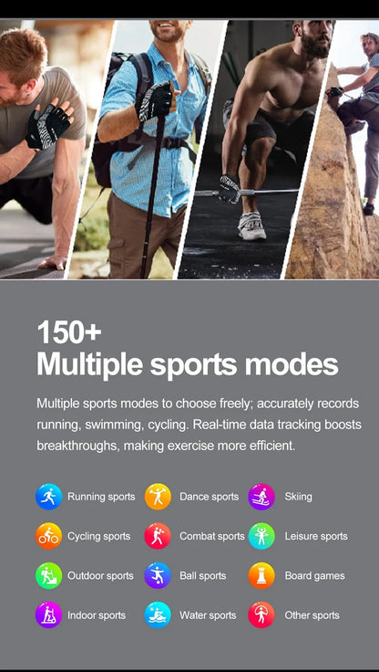 2025 New For HUAWEI GT Series Smart Watch Men AMOLED Screen Heart Rate Health Monitoring Bluetooth Call Business Smartwatch Man