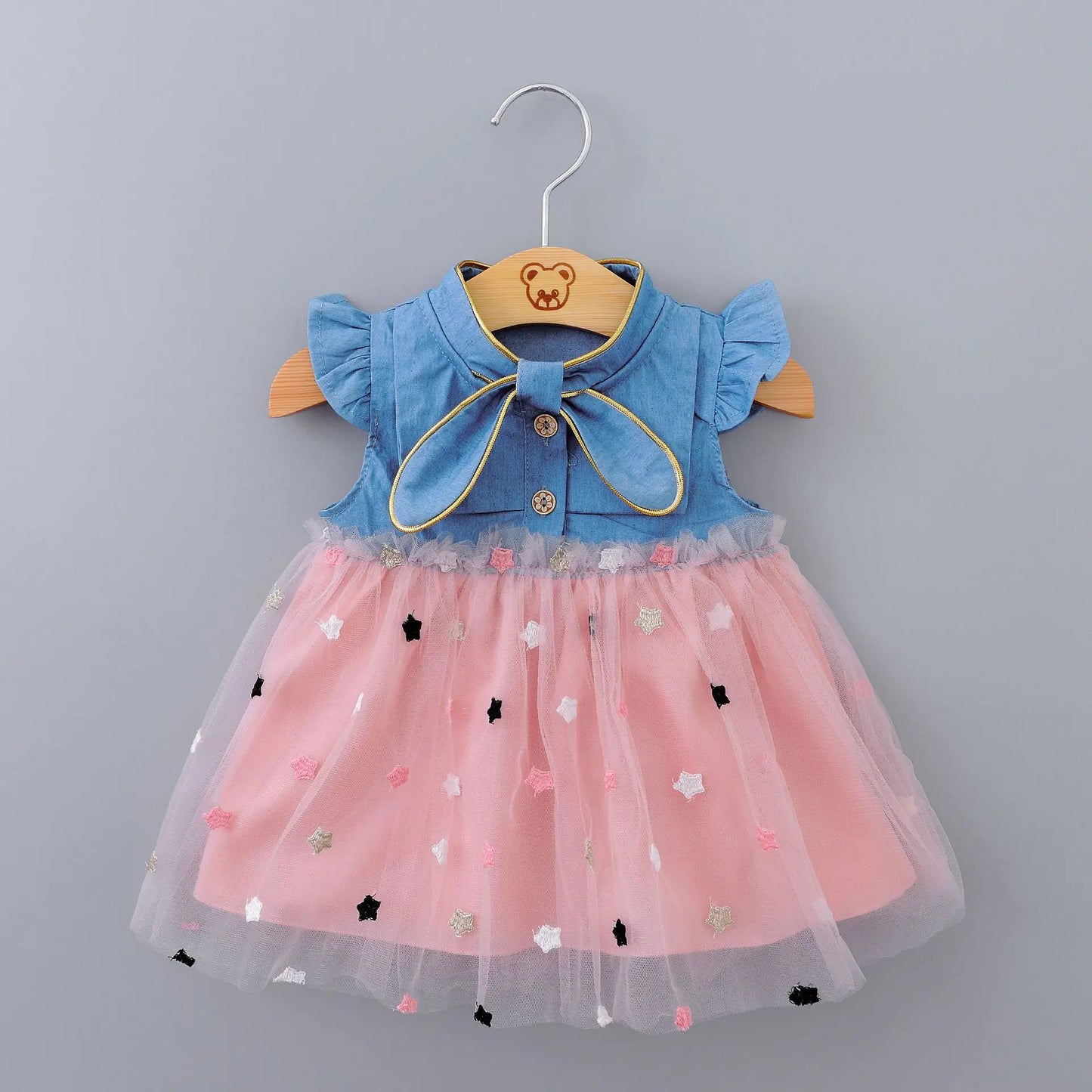 Bear Leader Newborn Bebes Princess Dresses Autumn Christmas Fashion Infant Girl Ruffles Costume Vestidos Cute Bear Bags 0-2Y