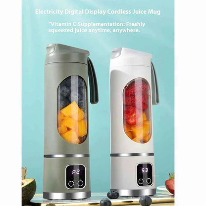 450ml Portable Electric Juicer USB Charging Mini Juicer Fruit Mixer Electric Handheld Juicer for Home Shakes and Smoothies Mixer