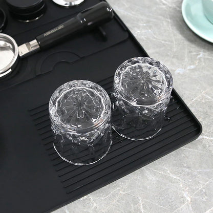 Coffee Tamper Mat Espresso Portafilter Station Silicone Bar Machine Pad Rubber Anti Slip Bar Kitchen Barista Tools Accessories - AMULET RING STORE