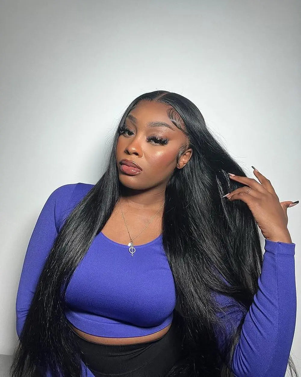 High Density 300% 40 46 Inch Deep Wave 13x6 HD Lace Front Human Hair Wig