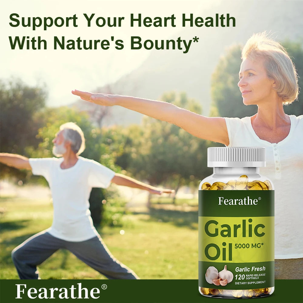 Garlic Extract, Supports Healthy Cholesterol Levels, Immune System, Circulation, Blood Pressure Balance, 120 Capsules