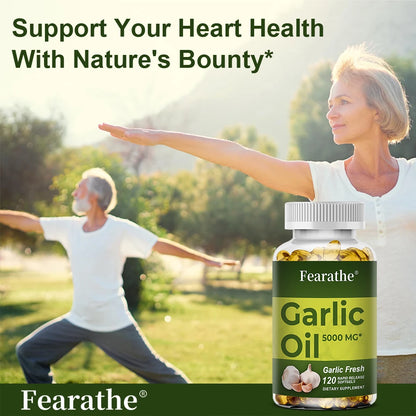 Garlic Extract, Supports Healthy Cholesterol Levels, Immune System, Circulation, Blood Pressure Balance, 120 Capsules