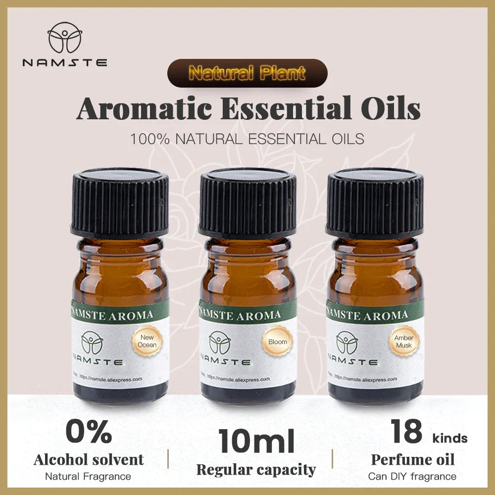 10 Flavors Aromatic Oils for Aroma Diffuser Air Humidifier Home Natural Oil 10ml Air Freshener Scents Fragrance Oil Perfume - AMULET RING STORE