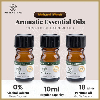 10 Flavors Aromatic Oils for Aroma Diffuser Air Humidifier Home Natural Oil 10ml Air Freshener Scents Fragrance Oil Perfume - AMULET RING STORE
