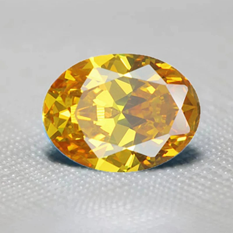 Box Set Large Yellow Sapphire 13x18mm 15.0Ct Unheated Oval Shape Natural VVS Loose Gemstone For Jewelry Making - AMULET RING STORE