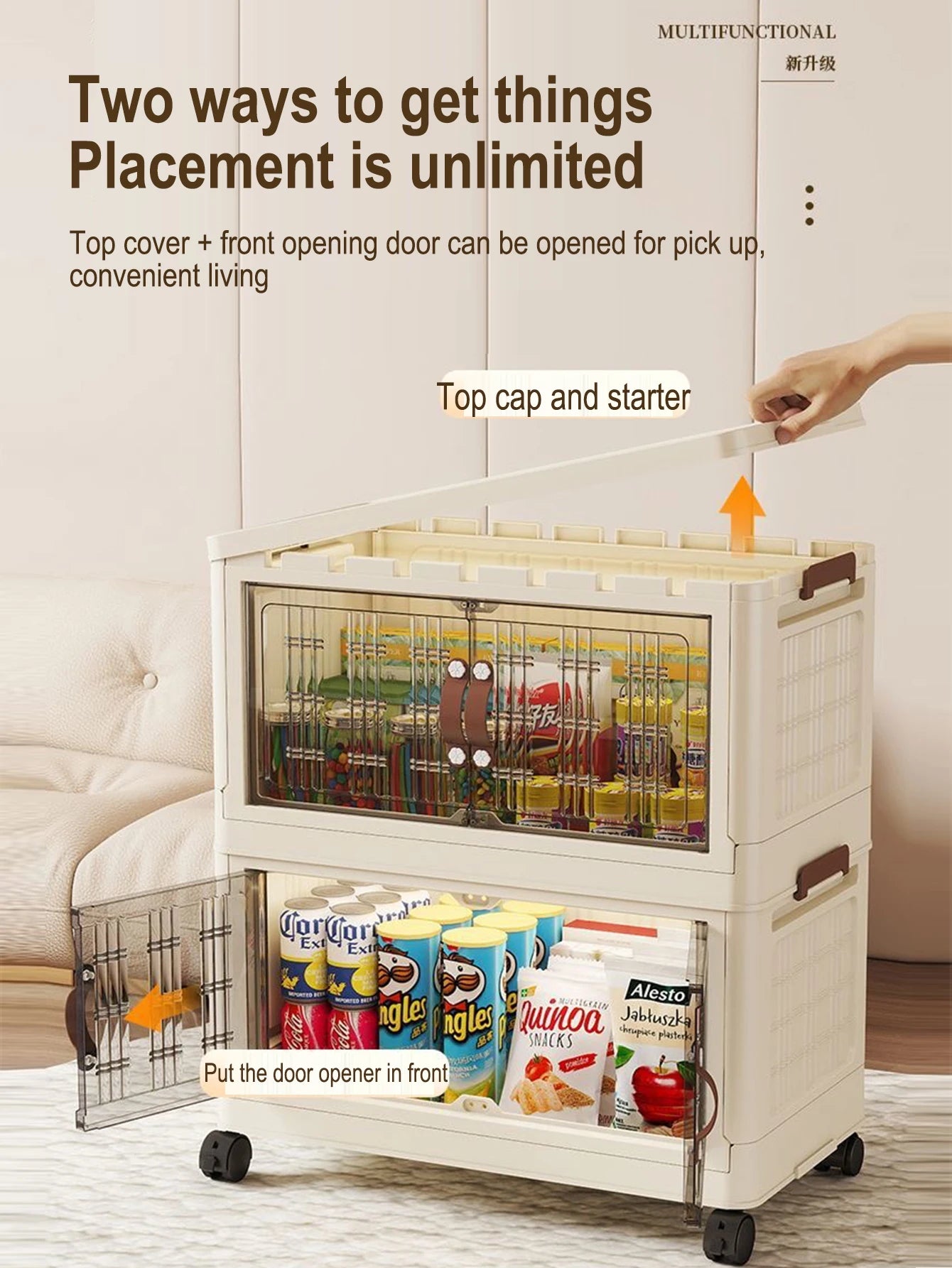 Multifunction Dustproof Wardrobe Large Capacity Folding Storage Cabinet Sundries Storage Box - AMULET RING STORE