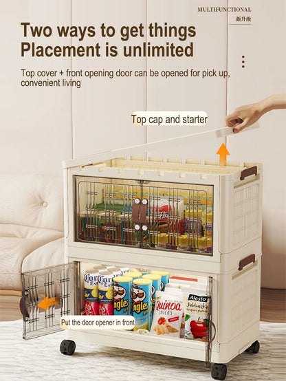 Multifunction Dustproof Wardrobe Large Capacity Folding Storage Cabinet Sundries Storage Box - AMULET RING STORE