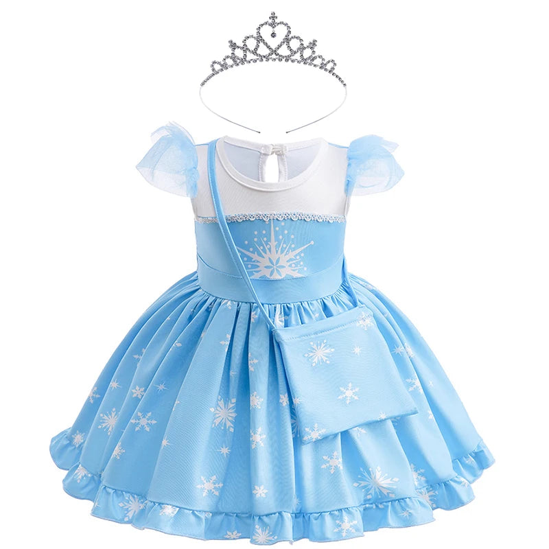2024 Toddler Girl Princess Dress Toy Kids Clothes Christmas Halloween Woody Alice Jessie Belle Mermaid Infants Party Ball Gowns