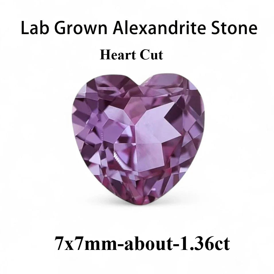 Emerald Cut Lab Grown Alexandrite AGL Certificate Loose Gemstone For Earrings Ring Jewelry Diy Making