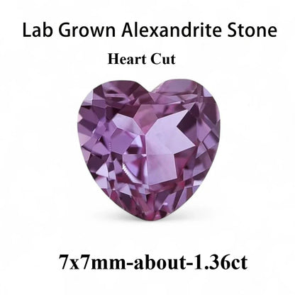 Emerald Cut Lab Grown Alexandrite AGL Certificate Loose Gemstone For Earrings Ring Jewelry Diy Making