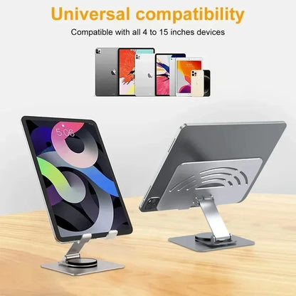 Aluminum 360° Rotation Portable Desktop Foldable Laptop Tablet Holder Bracket For iPad Macbook RedmiBook Galaxy Tab Book Laptop* - AMULET RING STORE