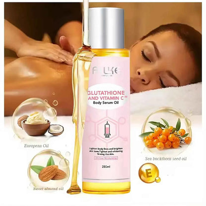 AILKE Brightening Skin Care Set, With Vitamin C, Glutathione, Reduce Spots, Moisturizing, Smooth Soft Skin, Improve Skin Radiant