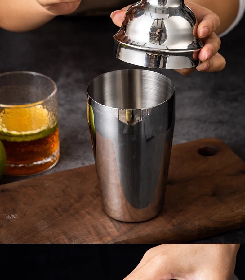6/7/10pcs Stainless Steel Cocktail Shaker Bartending Tools Bartender Kit Martini Sharker Drink Mixer Set With Storage Bag - AMULET RING STORE
