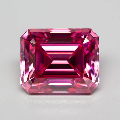 Pink Moissanite Stones with GRA Certificate Round/Pear/Oval/Emerald/Heart/Cushion/Princess/Asscher/Radiant Cut