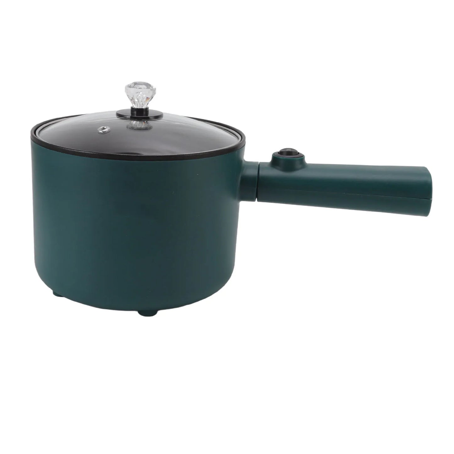 Electric Cooking Pot Electric Hot Pot Long Handle Multi Function Nonstick Coating 1.8L Capacity for Home - AMULET RING STORE