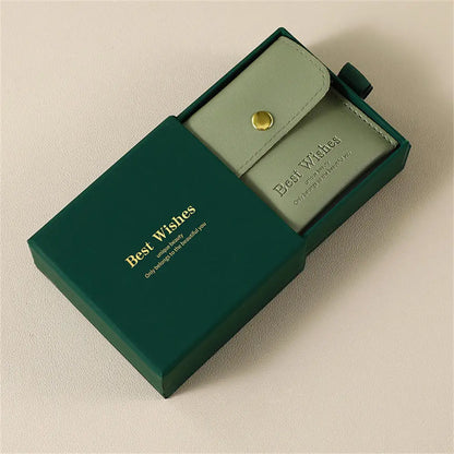 2Pcs Paper Jewelry Box PU Packaging Bag Set Necklace Bracelet Earrings Storage Gift Box High-end Jewelry Organizer Case Joyero - AMULET RING STORE