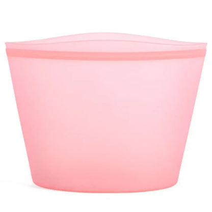 1/3/4Pcs/Pack Silicone Storage Bag,Reusable Food Grade Fresh-keeping Zipper Bags,BPA Free,Leakproof,Microwave&Dishwasher Safe - AMULET RING STORE