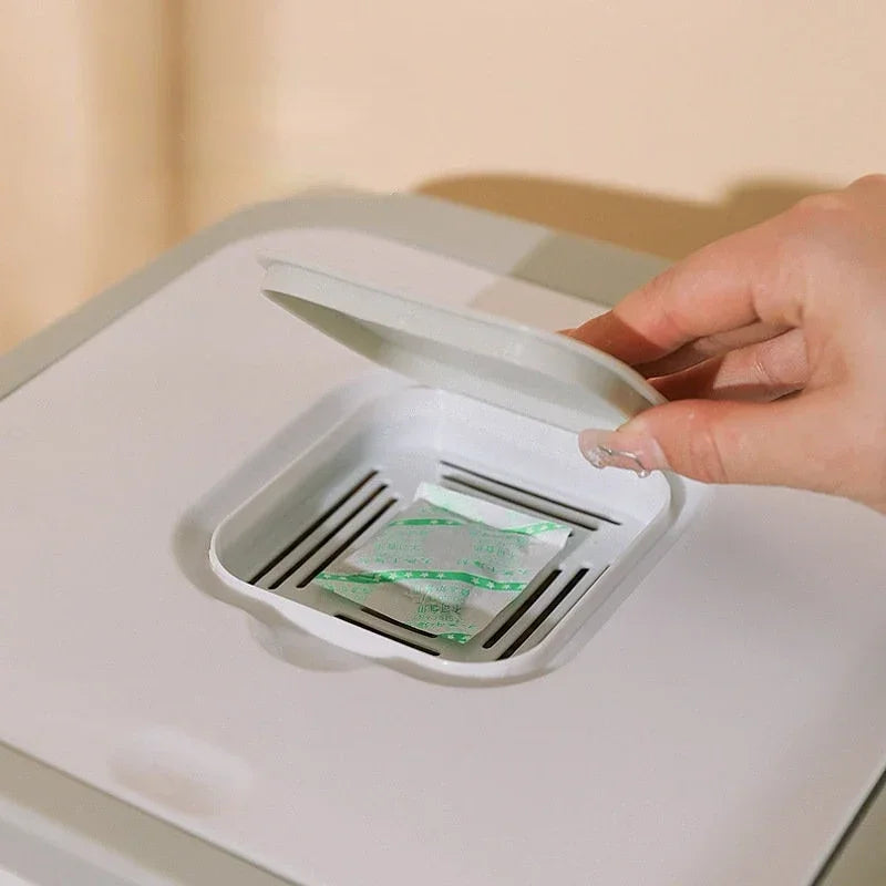 Pet Dog Food Storage Container Dry Cat Food Bucket Dog Food Box with Lid Insect Proof Moisture Proof Rice Box Grain Sealed Jar - AMULET RING STORE