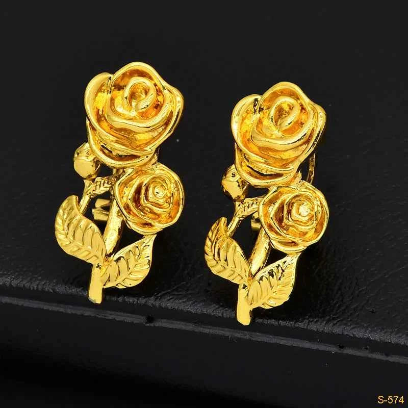 ANIID Dubai Ethiopian Jewelry Set Wedding For Women 24K Gold Color African Bridal Choker Rose Necklace Set Wholesale Gifts