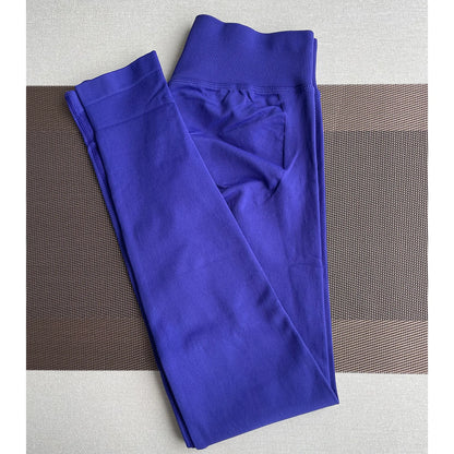 TKITK Leggings Women Seamless Sports Yoga Pants Low Ribbed Band Gym clothes Fitness Workout wear Scrunch Bum Tights - AMULET RING STORE