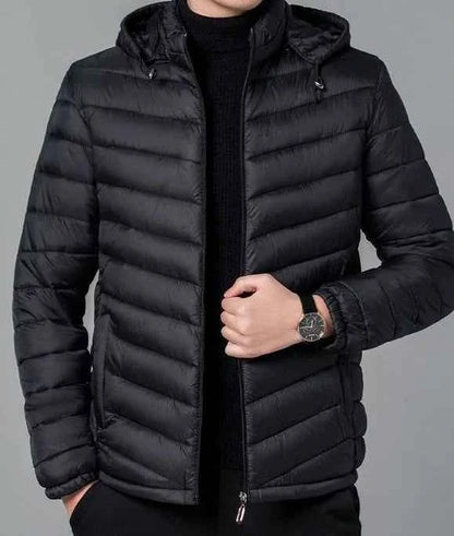 Man Padded Coat Hooded Down Jackets For Men Lightweight Puffer Padding Winter Parkas Young On Sale New In & Modern Outer Casual
