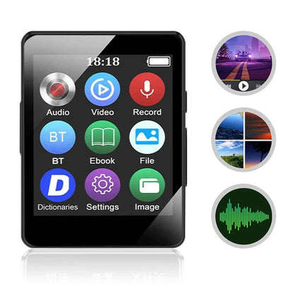 8/16/32/64GB Portable MP3 Player 1.8inch Screen Bluetooth-Compatible 5.0 MP3 Student Walkman Gift for Kids With Recording/E-Book