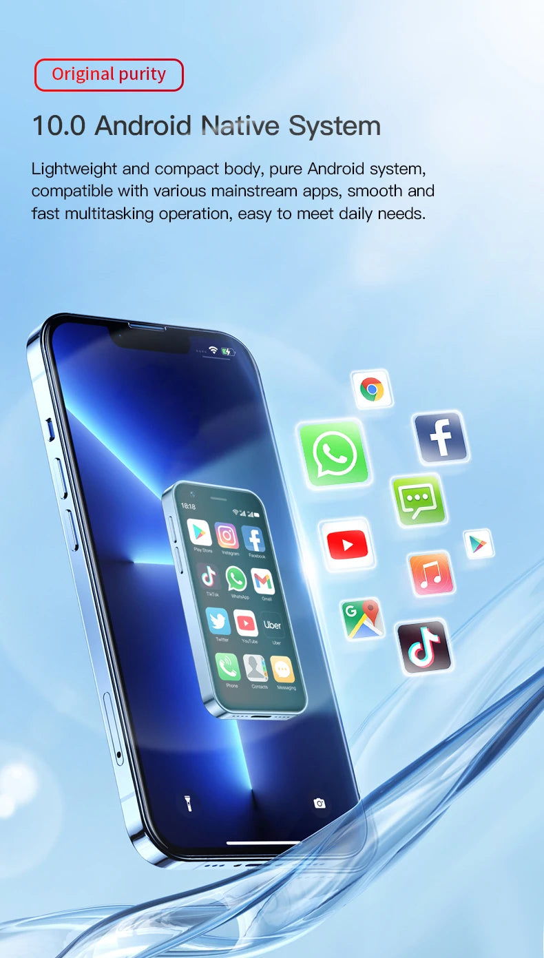 SOYES XS16/XS15 Mini Android Smartphone 3G/4G Network 2GB RAM 16GB ROM 3" Display 5MP Camera Dual SIM With Play Store WhatsAPP - AMULET RING STORE