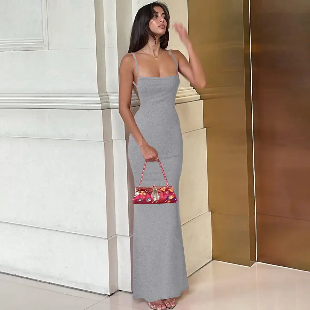 Dulzura Women Party Club Evening Streetwear Birthday Bodycon Long Dress 2025 Summer Clothes Wholesale Items For Business D321165 - AMULET RING STORE