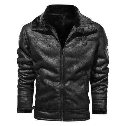 New Slim High Quality Leather Jackets Business Genuine Leather Bomber Jacket Men Real Leather Flights Jacket Black Pilot Coats