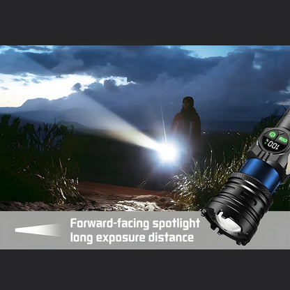 Super Bright Rechargeable LED COB Flashlight With 9 Lighting Modes Multifunction Magnetic Outdoor Waterproof Lamp18650 Battery - AMULET RING STORE