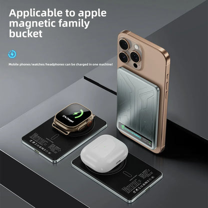 10000mAh CCC 3C Magsafe Power Bank Magnetic Wireless Phone Charger External Battery 20W Fast Charging for IPhone 16 15 - AMULET RING STORE