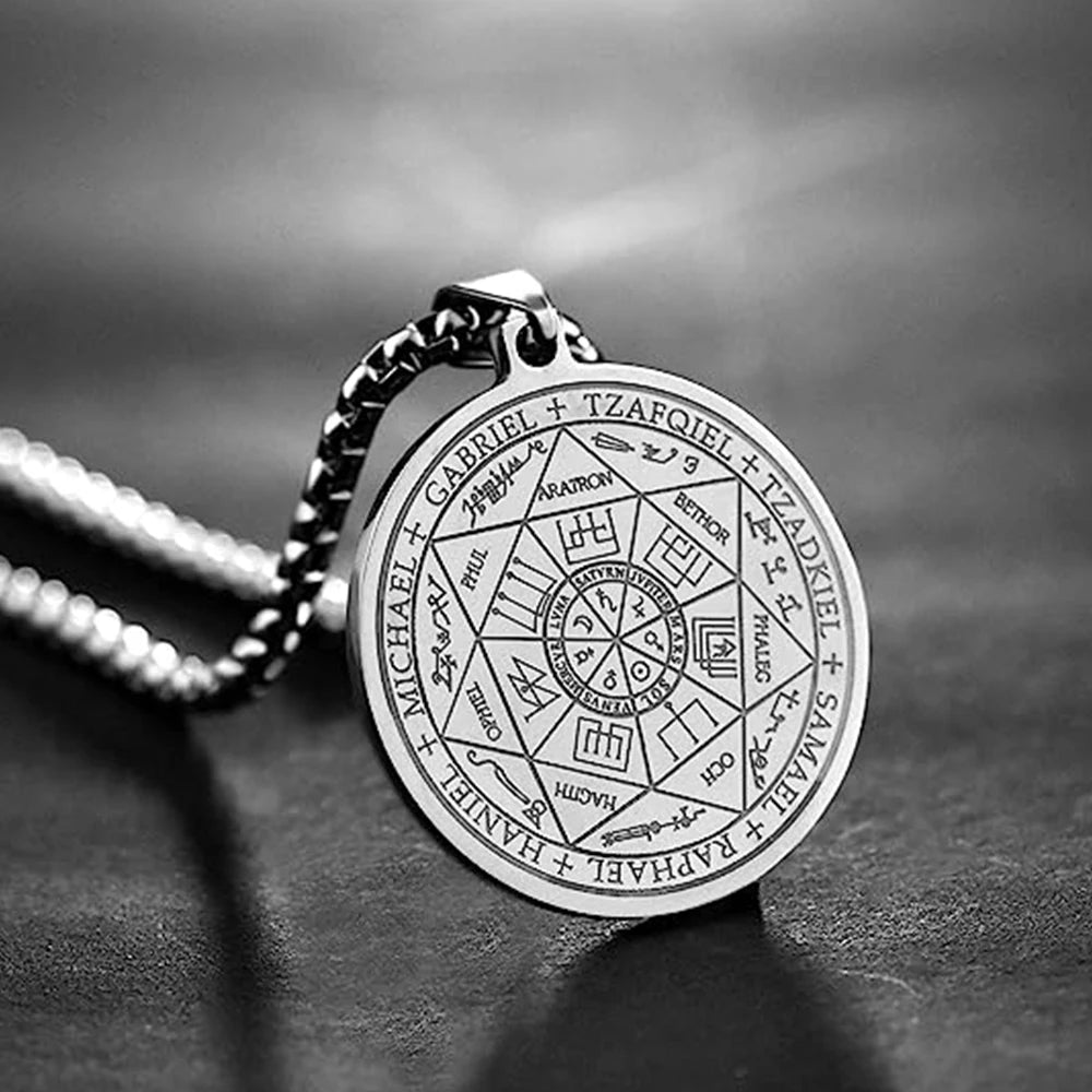 Seal of The 7 Archangels Pendant Necklaces for Men