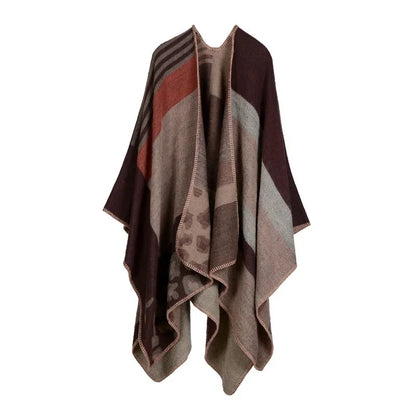 Winter Fashion Poncho Women Capes Scarf Imitation Cashmere Ladies Scarves Warm Shawls Wraps Woman Ponchos Bufanda Mujer Foulard