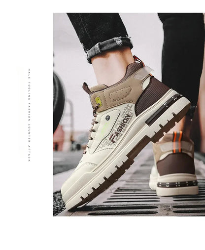 Sneakers Men Casual Autumn Vulcanized Shoes Male Walking Sport Shoes Outdoor Sneakers Male Sneakers Soft Sole Walking Shoes - AMULET RING STORE