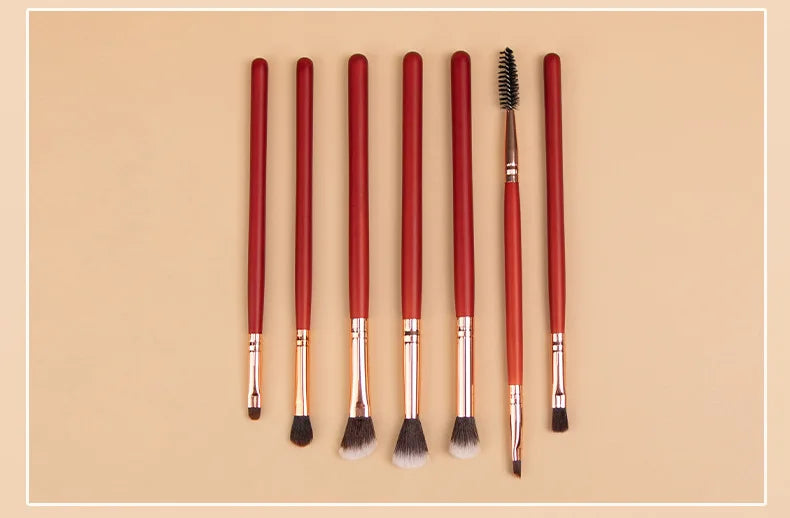 RANCAI7Eyeshadow Fiber Hair Full Set Eye Makeup Brushes Eyeliner Brush Eyebrow Concealer - AMULET RING STORE