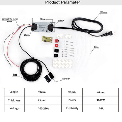 Tuya WiFi Switch Garage Door Controller Smart Door Opener Work with Alexa Google Home Smart Life Tuya APP Control No Hub Require - AMULET RING STORE