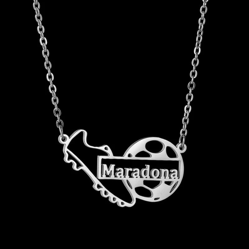 Custom Name Necklace Football Sports Style Personalized Men Customized Chains Stainless Steel For Male Jewelry Birthday Gifts