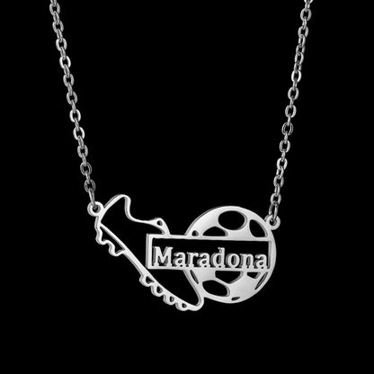 Custom Name Necklace Football Sports Style Personalized Men Customized Chains Stainless Steel For Male Jewelry Birthday Gifts