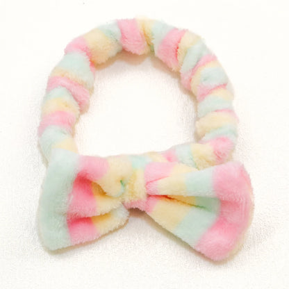 Fashion Coral Fleece Headbands Soft Elastic Spa Facial Hairband Girls Wash Face Head Wear Makeup Headband Women Hair Accessories - AMULET RING STORE