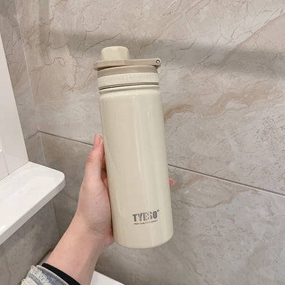 Tyeso Stainless Steel Thermos Water Bottle Portable Sport Vacuum Flask Keeps Cold and Heat Thermal Mug Insulated Car Tumbler Cup - AMULET RING STORE