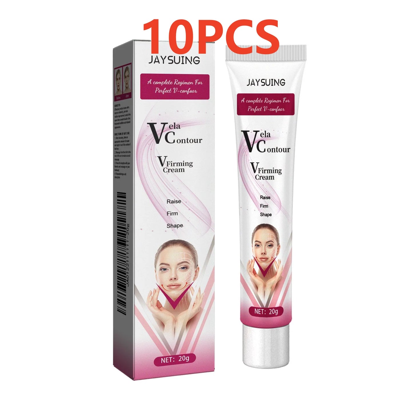 V-Shaped Face Cream Lift Firm Tighten Remove Double Chins To Create A Small V Slim-ming Face Anti Agin-g Beauty Massage Products - AMULET RING STORE