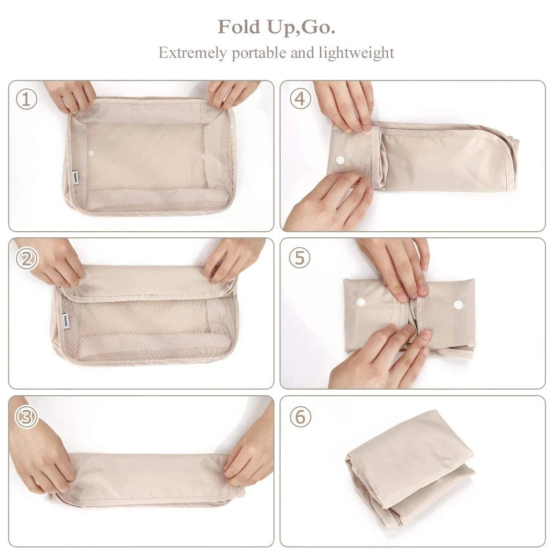 8/7/6 Pieces Set Travel Organizer Storage Bags Suitcase Packing Cubes Set Cases Portable Folding Luggage Clothes Shoe Tidy Pouch - AMULET RING STORE
