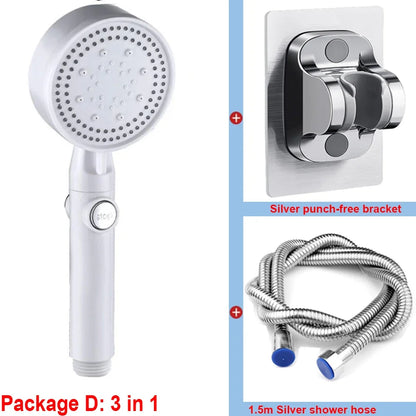 G1/2" Bathtub Shower Faucet Hot and Cold Water Mixing Valve Bathroom Set Countertop Mounted Chrome Plated Valve Bath Shower Set
